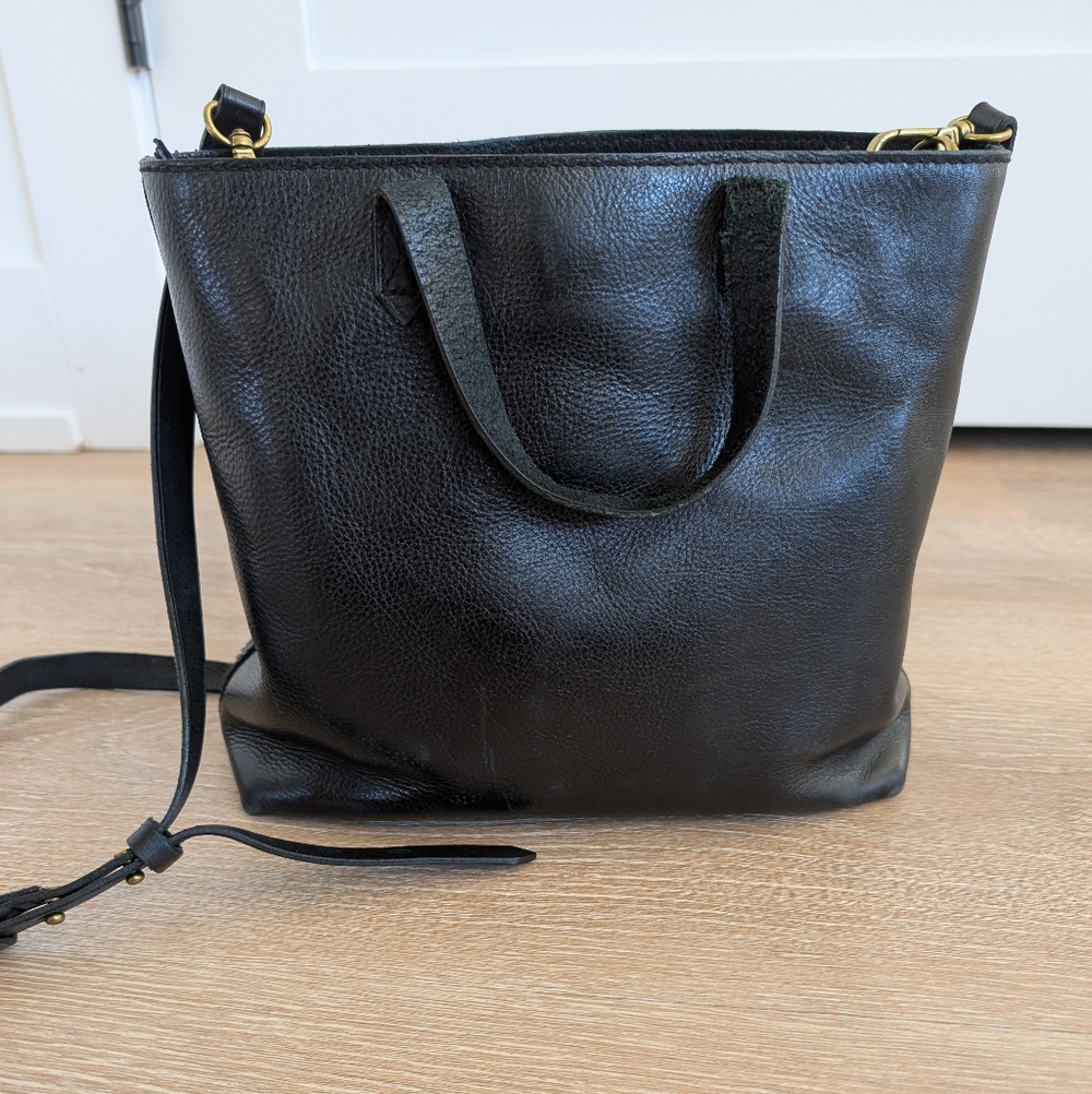 Madewell Zip-Top Transport Crossbody Black